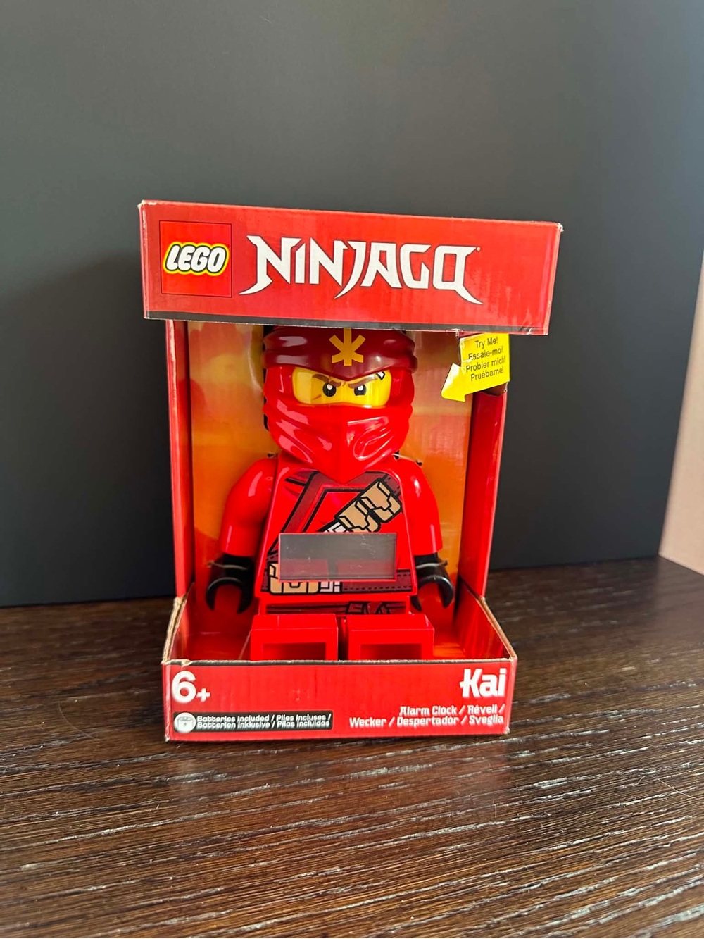 Lego Ninjago Kai Red Minifigure Alarm Clock
